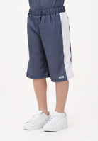 GCDS Shorts blu per donna, ragazzi e bambini con logo C1BJQL707J338 782A GCDS 