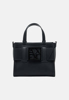 ARMANI EXCHANGE Borsa a mano nera da donna con fibbia logo XW000392AF22626 UC001 ARMANI EXCHANGE 
