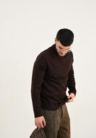 SELECTED HOMME Maglione a collo alto marrone da uomo 16094653 Demitasse SELECTED HOMME 