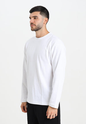 SELECTED HOMME T-shirt a manica lunga bianca da uomo 16097847 BrightWhite SELECTED HOMME 