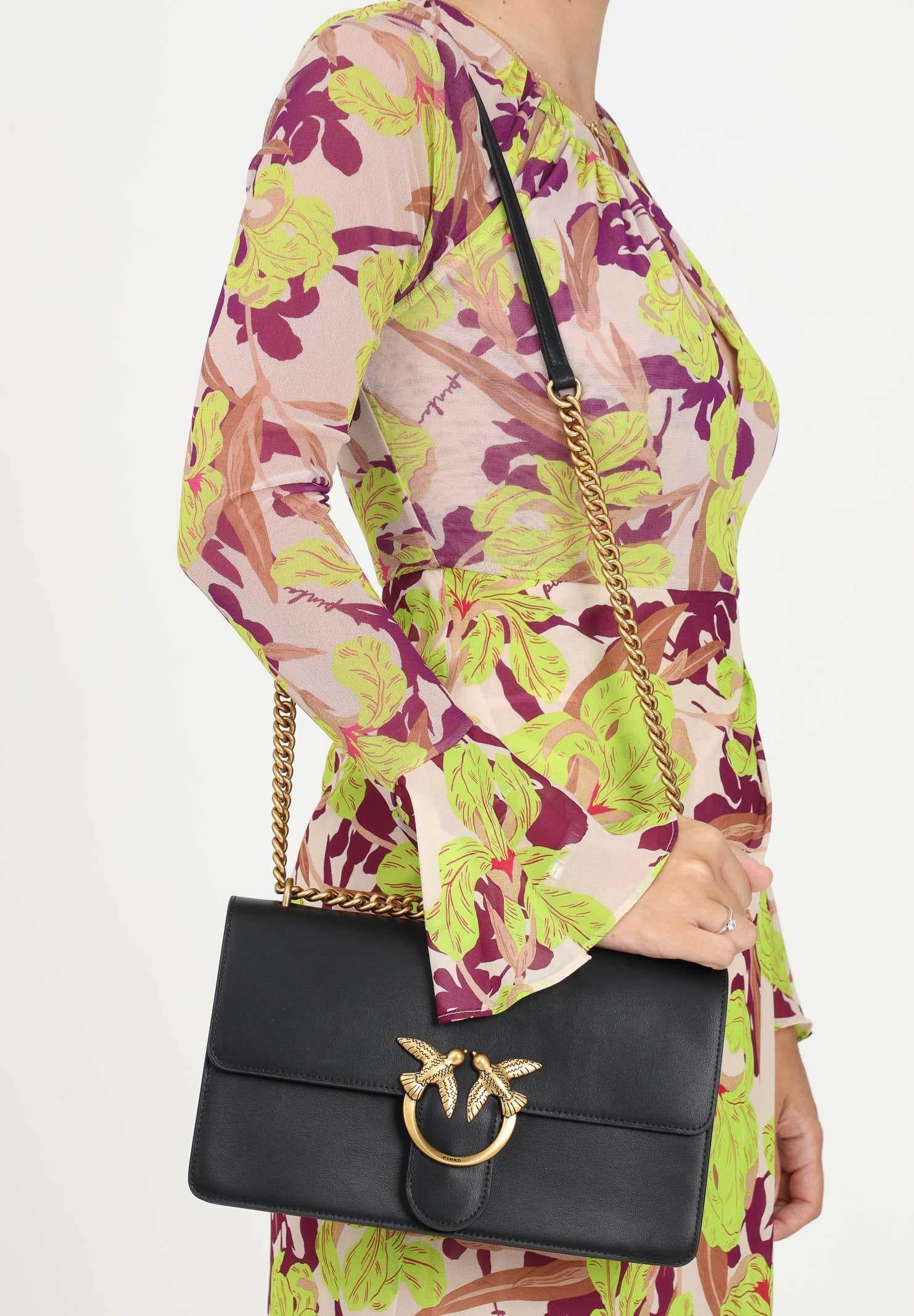 PINKO Borsa a tracolla Classic Love Bag One nera da donna 100941A0F1 Z99Q PINKO 