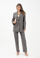 PINKO Pantalone marrone donna in flanella 105634A2SK ZM7 PINKO 