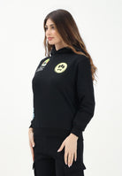 BARROW Felpa con cappuccio nera per donna, ragazzi e bambini caratterizzata da varie stampe S5BKJUHS019 110 BARROW 