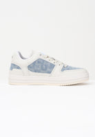 GCDS Sneakers panna per uomo e donna con inserti in denim chiaro GCD1011 460 GCDS 