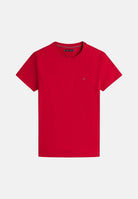 TOMMY HILFIGER T-shirt a manica corta rossa da uomo con logo MW0MW39995 XLD TOMMY HILFIGER 