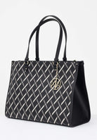 ARMANI EXCHANGE Shopper nera da donna con logo all over XW000927AF17155 MC043 ARMANI EXCHANGE 