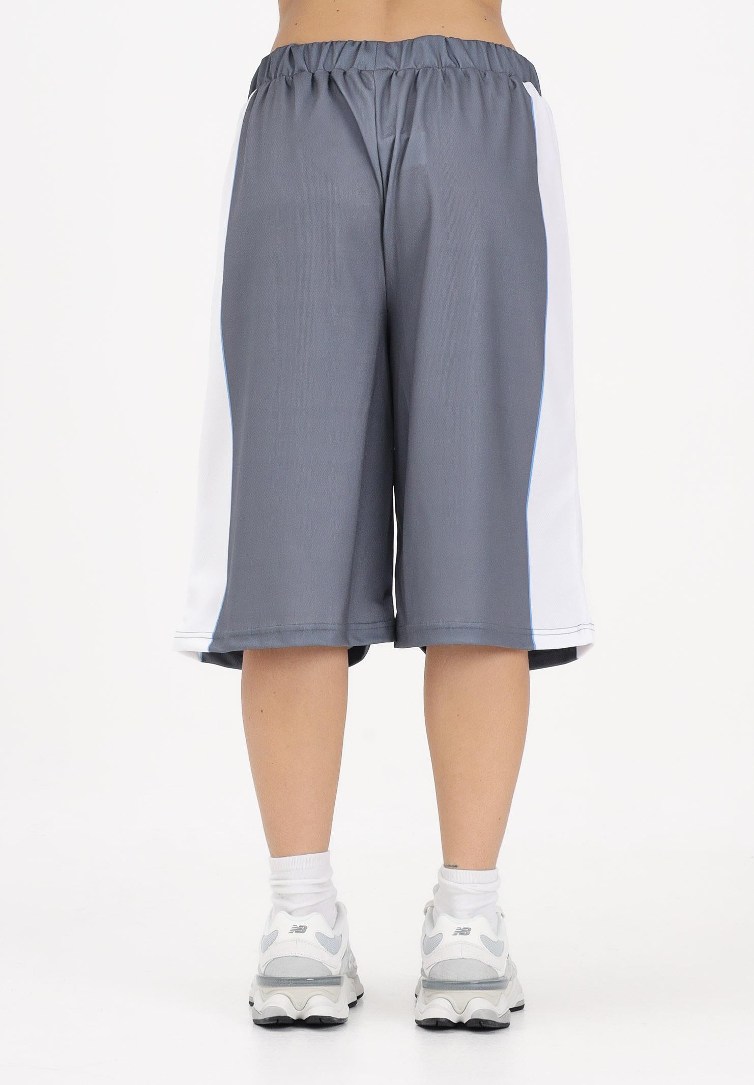 GCDS Shorts grigio per donna, ragazzi e bambini con logo C1BJQL707J338 955A GCDS 