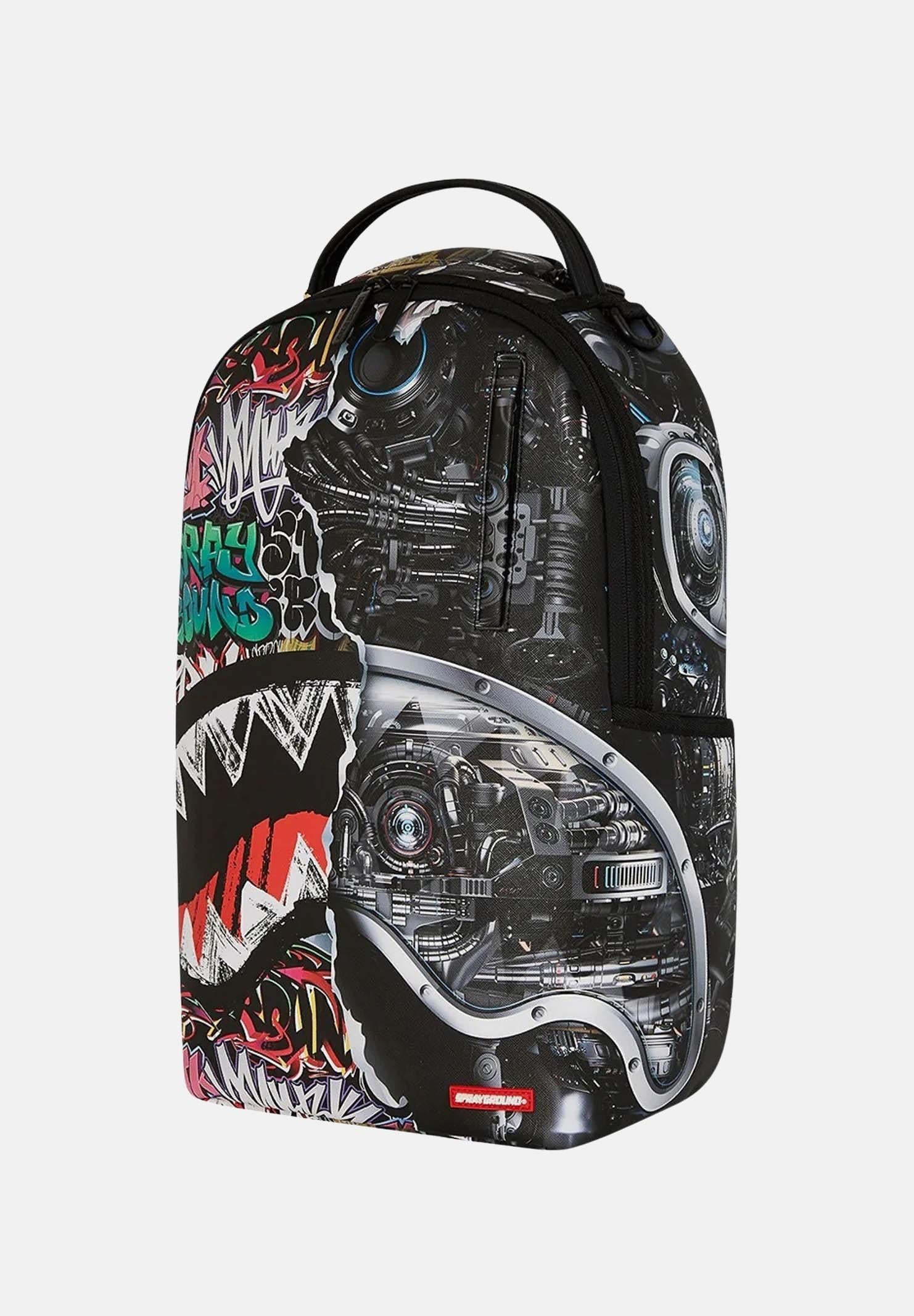 SPRAYGROUND Zaino Split Cybershark Dlxsv nero per uomo e donna 910B7126NSZ  SPRAYGROUND 