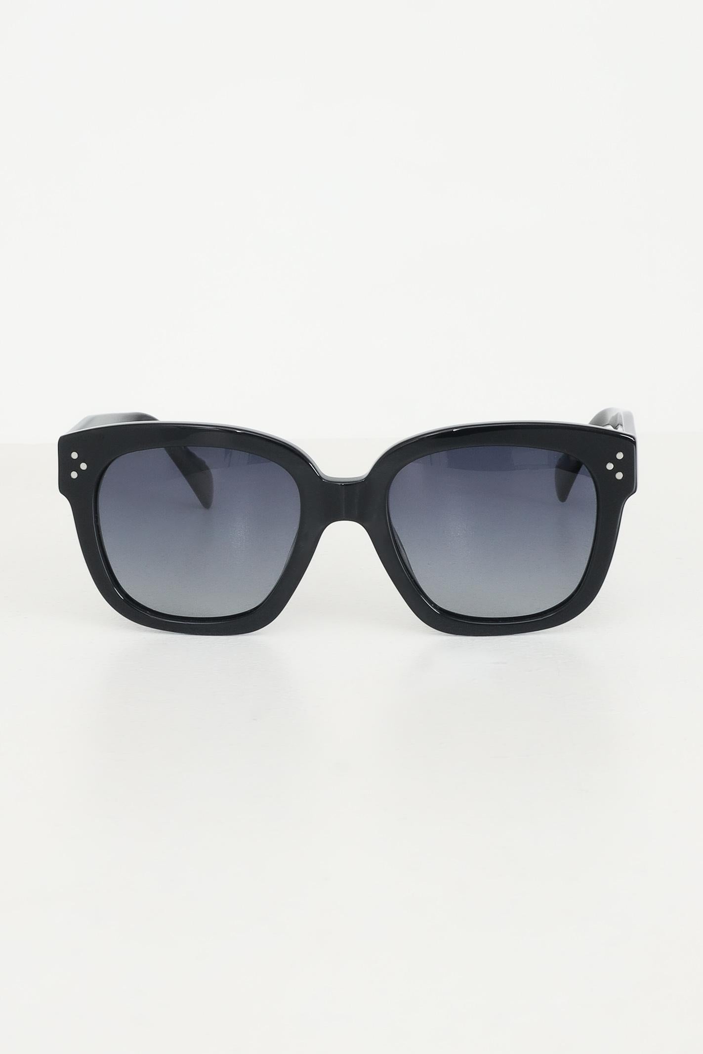 CRISTIAN LEROY Occhiali da sole neri da donna con montatura in acetato lucido 700203 01 CRISTIAN LEROY 