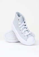 CONVERSE Sneakers Chuck Taylor All Star Move Fuzzy-Lining Platform ghiaccio da bambina A14416C . CONVERSE 
