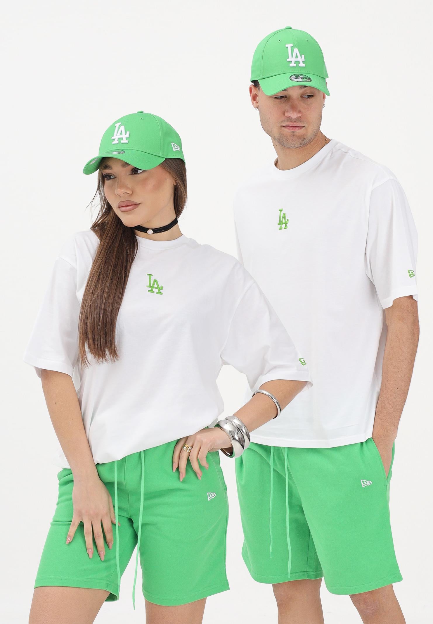 NEW ERA T-shirt a manica corta Oversized LA Dodgers MLB League Essential bianca per uomo e donna 60856135 . NEW ERA 