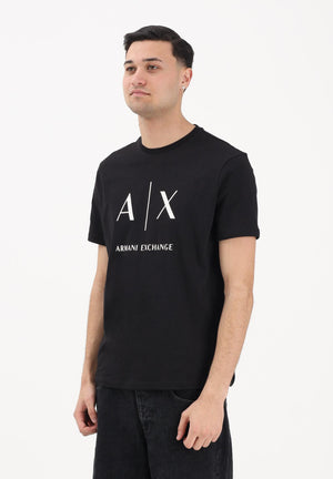 ARMANI EXCHANGE T-shirt a manica corta nera da uomo con logo XM002683AF10356 UC001 ARMANI EXCHANGE 