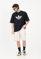 ADIDAS ORIGINALS Shorts sportivo TREFOIL ESSENTIALS panna da uomo KA8541 . ADIDAS ORIGINALS 