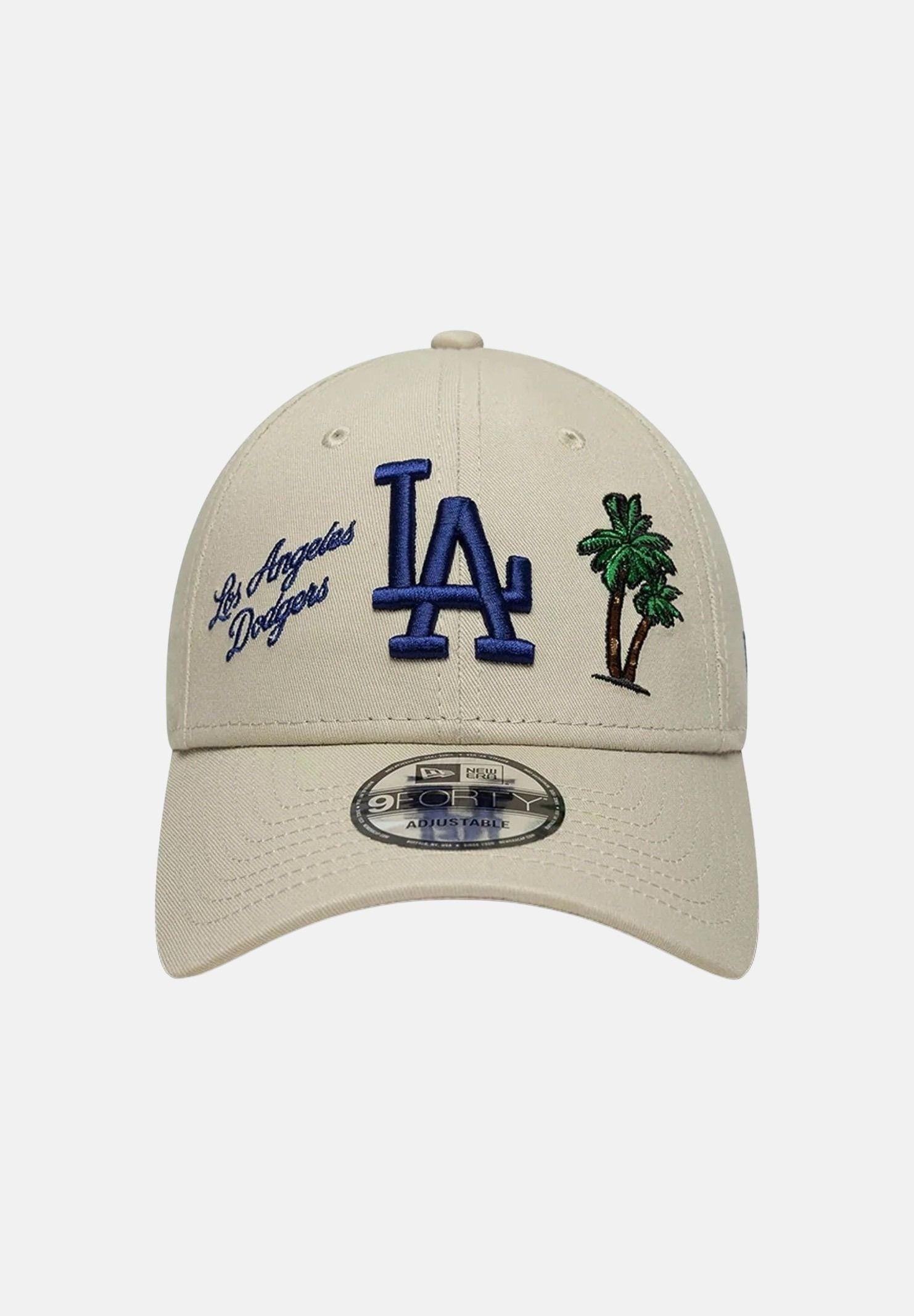 NEW ERA Cappello con visiera MLB City Icon LA Dodgers Light 9FORTY beige per uomo e donna 60856335 . NEW ERA 