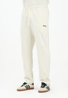 DISCLAIMER Pantalone sportivo panna da uomo con logo 25IDS54808 LA DISCLAIMER 