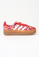 ADIDAS ORIGINALS Sneakers Gazelle Bold x Liberty London rosso fragola da donna JP8078 . ADIDAS ORIGINALS 