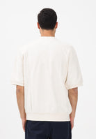 TOMMY HILFIGER T-shirt a manica corta panna da uomo con ricamo logo MW0MW41430 Z00 TOMMY HILFIGER 