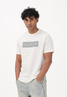 ARMANI EXCHANGE T-shirt a manica corta panna da uomo con stampa XM002472AF10356 U1074 ARMANI EXCHANGE 