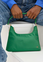 CALVIN KLEIN Borsa a spalla verde da donna con logo LV04K3219G 0K6 CALVIN KLEIN 