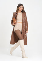 ELISABETTA FRANCHI Trench cammello da donna SP00256E2 EC1 ELISABETTA FRANCHI 