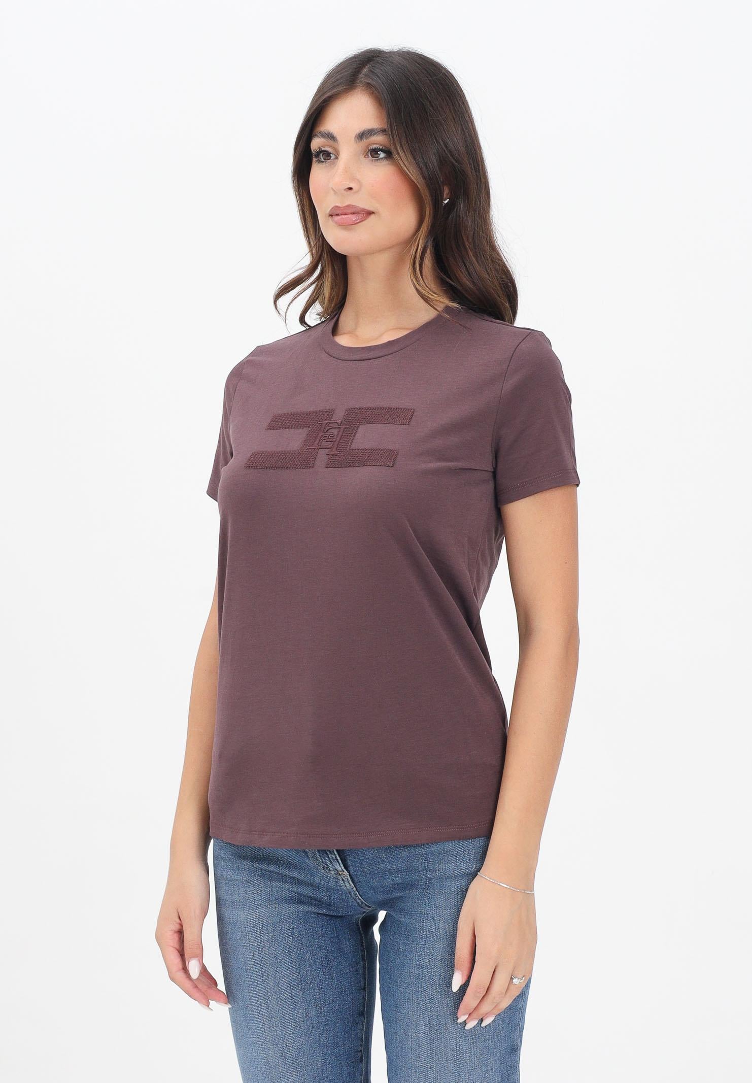 ELISABETTA FRANCHI T-shirt a manica corta bordeaux da donna ELISABETTA FRANCHI T-shirt a manica corta bordeaux da donna