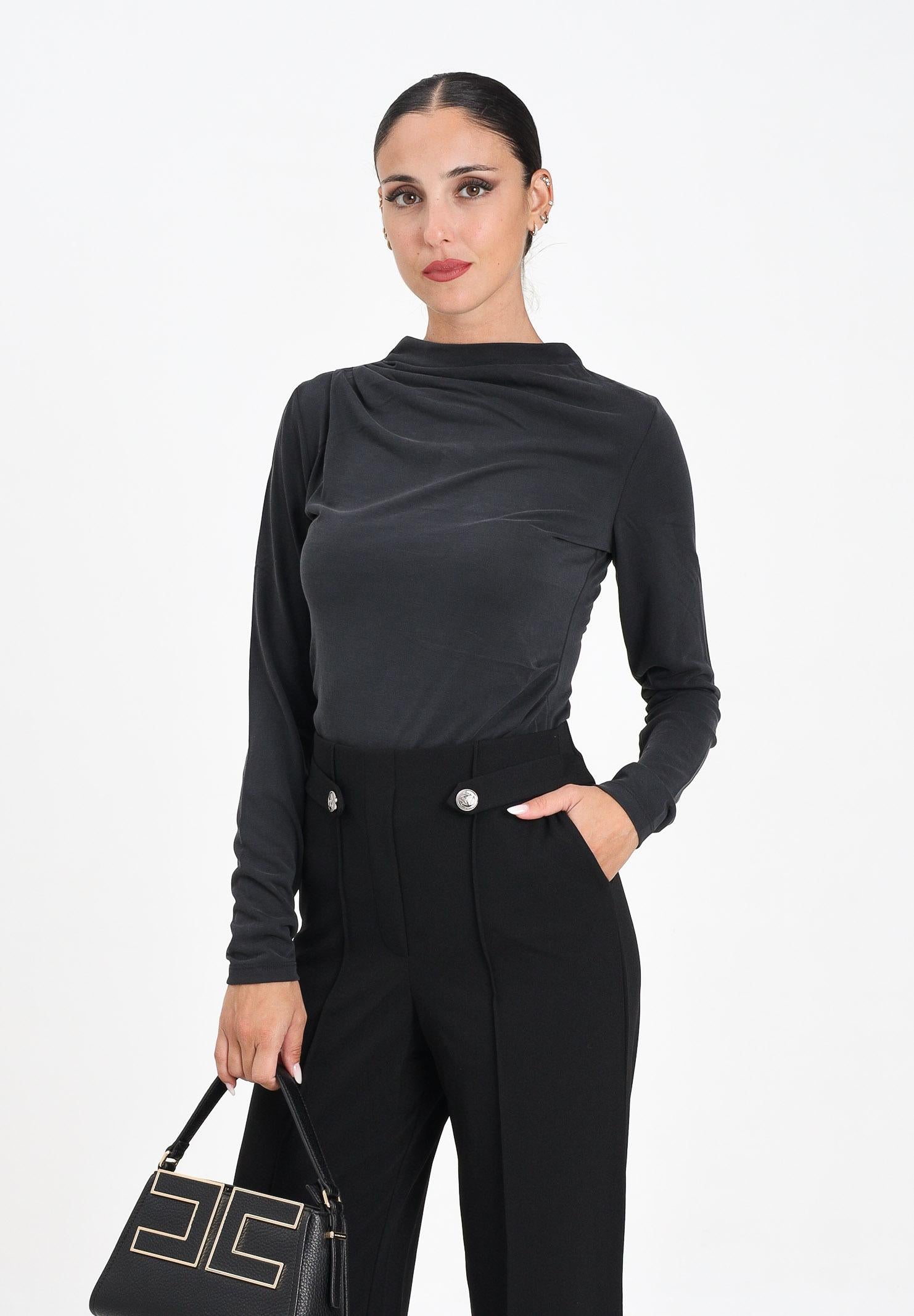 ONLY T-shirt a manica lunga nera da donna 15356320 Black ONLY 