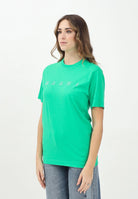MARNI T-shirt a manica corta verde per donna, ragazzi e bambine con logo Marni Outline M01466M00RF 0M541 MARNI 