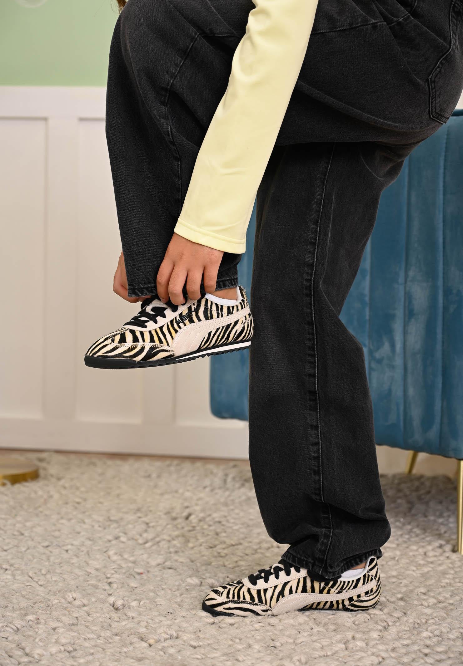 PUMA Sneakers Arizona Zebra bianca e nera da donna 404398 01 PUMA 