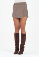 ONLY Shorts marrone da donna con fantasia pied-de-poule 15353569 DecadentChocolate ONLY 