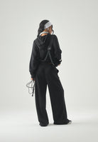 TOMMY JEANS pantaloni da tuta TJW Wide Leg Sweatpant Black nero donna. DW0DW22951 BDS TOMMY JEANS 
