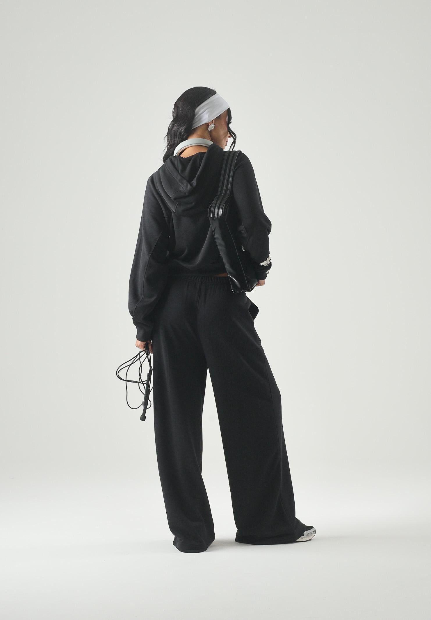 TOMMY JEANS pantaloni da tuta TJW Wide Leg Sweatpant Black nero donna. DW0DW22951 BDS TOMMY JEANS 
