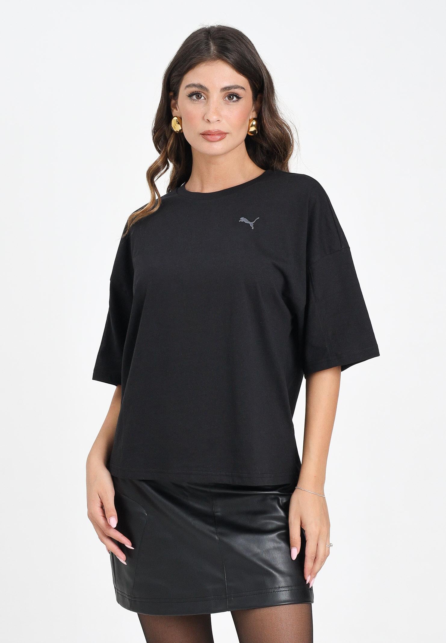 PUMA T-shirt a manica corta Her Oversized nera da donna 688148 01 PUMA 
