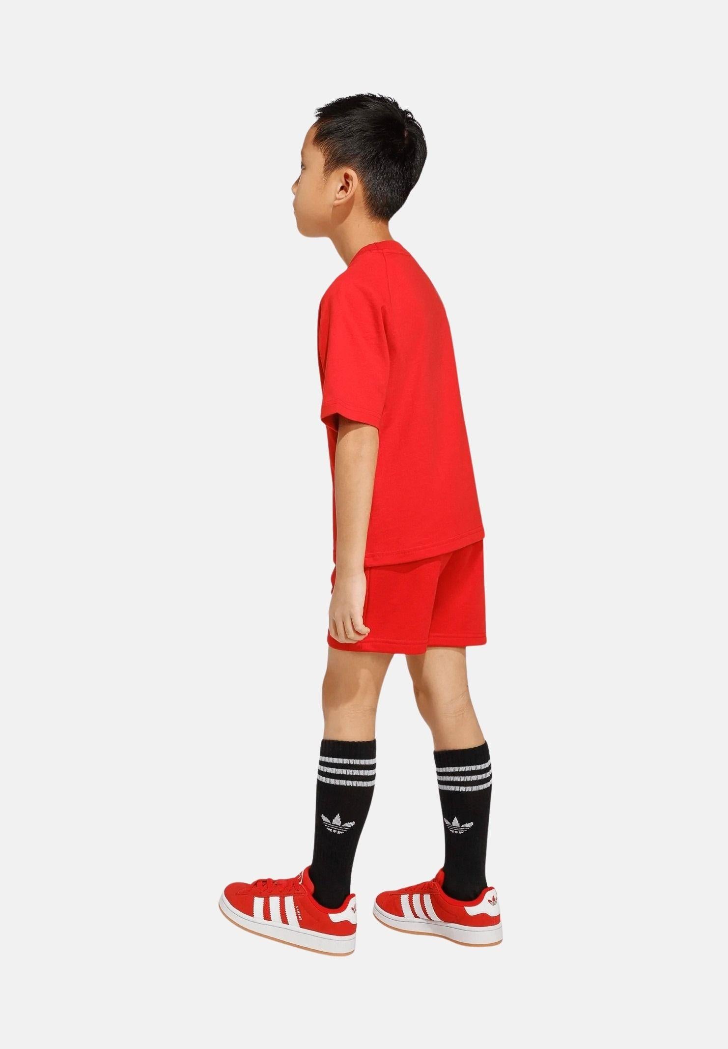 ADIDAS ORIGINALS Completino TREFOIL LOOSE rosso per bambino e bambina KD5762 . ADIDAS ORIGINALS 
