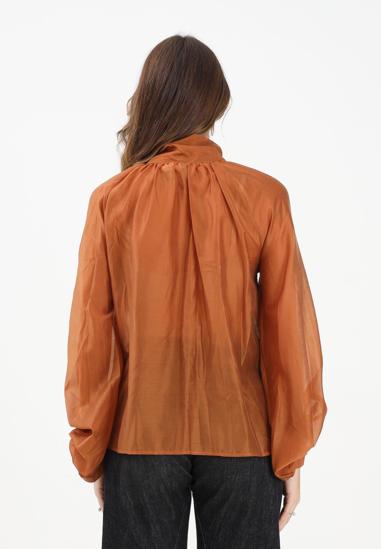 VICOLO Blusa caramello da donna con fiocco TF0488 CA VICOLO 
