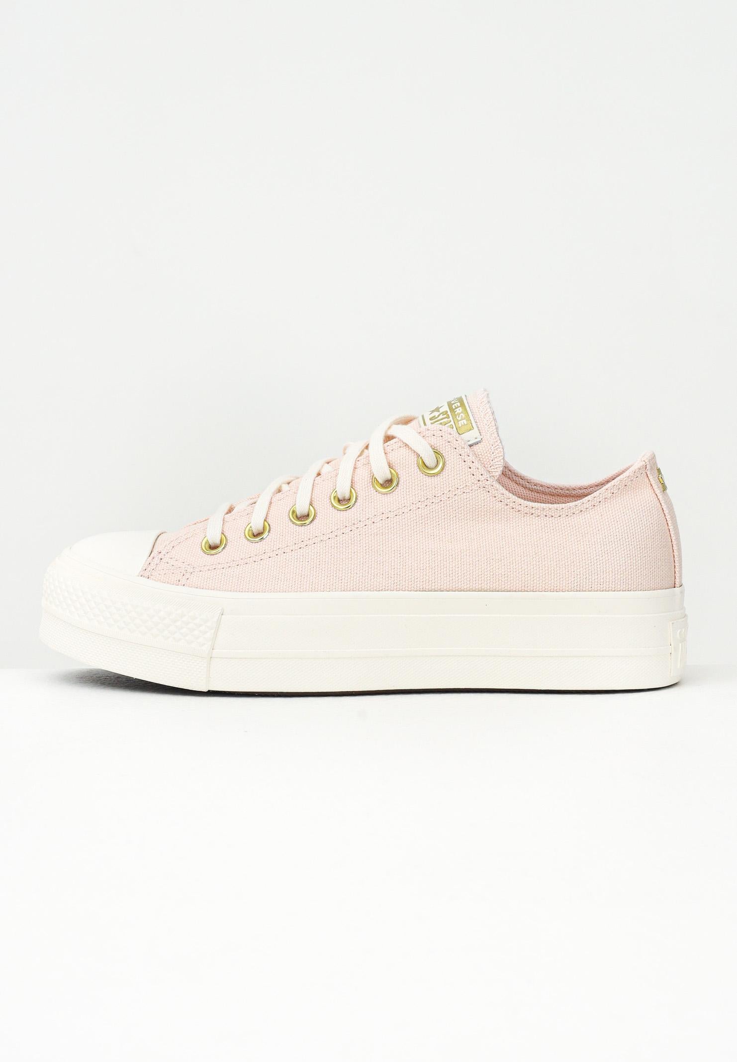 CONVERSE Sneakers Chuck Taylor All Star Lift Gold rosa da donna A12584C . CONVERSE 