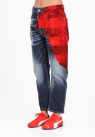 DSQUARED2 Jeans per donna, ragazzi e bambini in denim blu sfumato con stampa digitale DQ3101D0AEK DQ01 DSQUARED2 