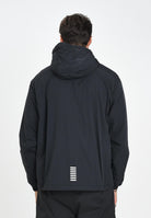 EA7 Giacca a vento nera da uomo con logo 7M000790AF13190 UC001 EA7 