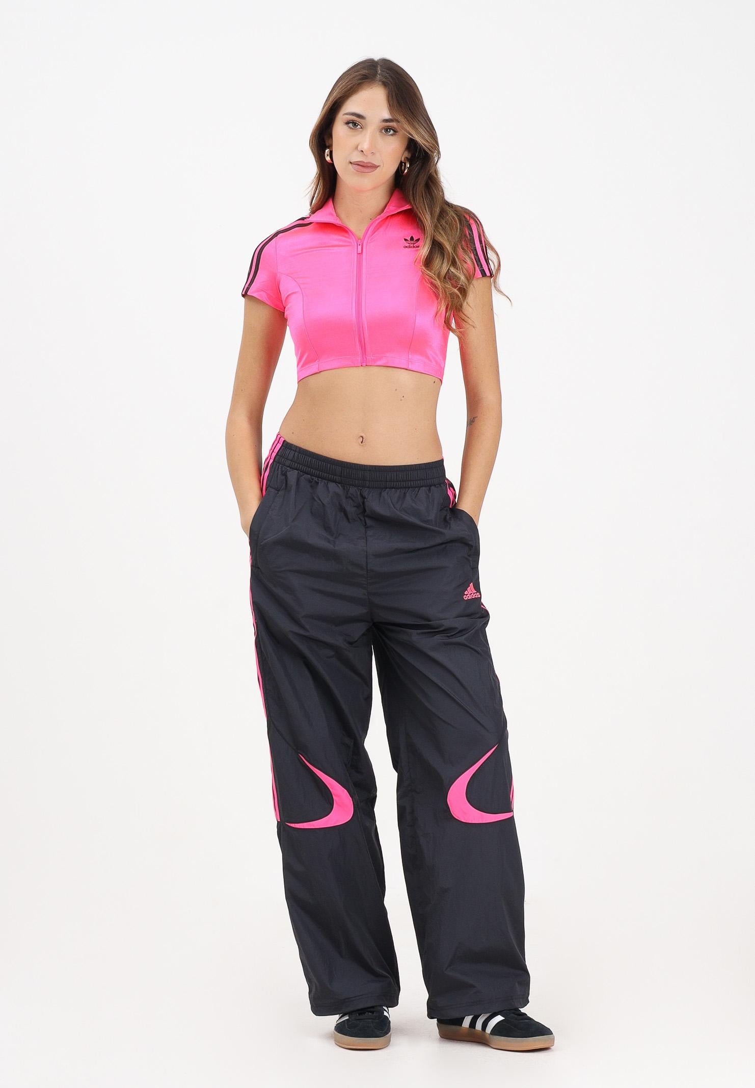 ADIDAS ORIGINALS Pantalone sportivo Teamgeist Adicolor Oversized nero da donna JZ8261  ADIDAS ORIGINALS 