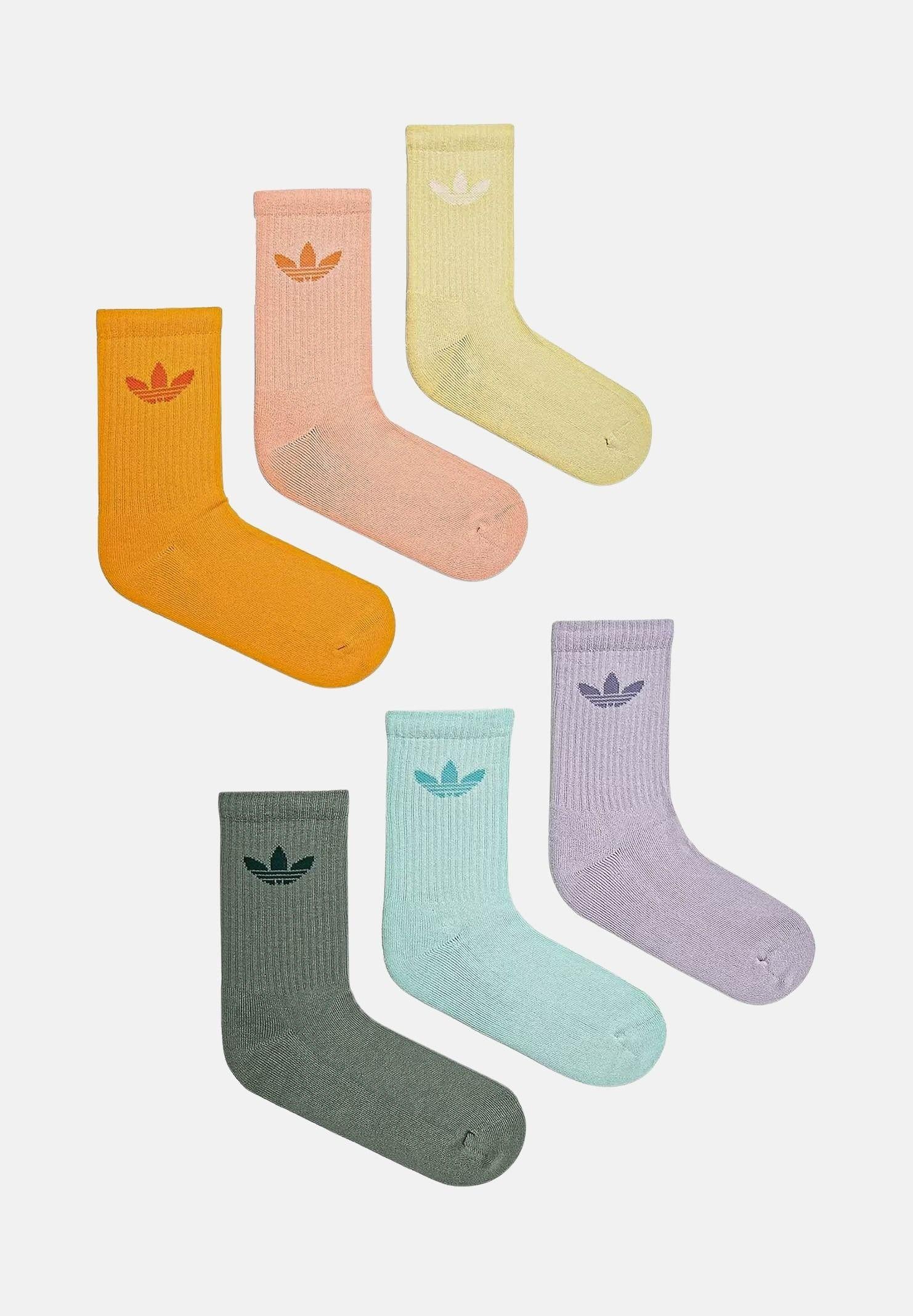 ADIDAS ORIGINALS Calzini (6 paia) Trefoil Cushion multicolore per uomo e donna JI9505 . ADIDAS ORIGINALS 