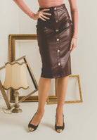 SANTAS Gonna midi BELLE ÉTOILE bordeaux da donna PV2610 BO SANTAS 