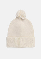 THE NORTH FACE Berretto di lana panna per uomo e donna con pompon e riquadro con logo TNF NF0A8CHFQLI1  THE NORTH FACE 