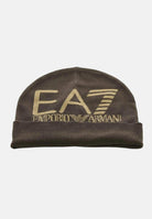 EA7 Berretto di lana marrone da uomo con logo 7X000006AF11994 M6162 EA7 