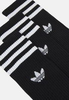 ADIDAS ORIGINALS Set da tre paia di calzini Solid Crew neri per uomo e donna IL5015  ADIDAS ORIGINALS 