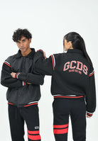 GCDS Bomber nero per uomo e donna con logo sul retro B2EM0901MA0 99 GCDS 