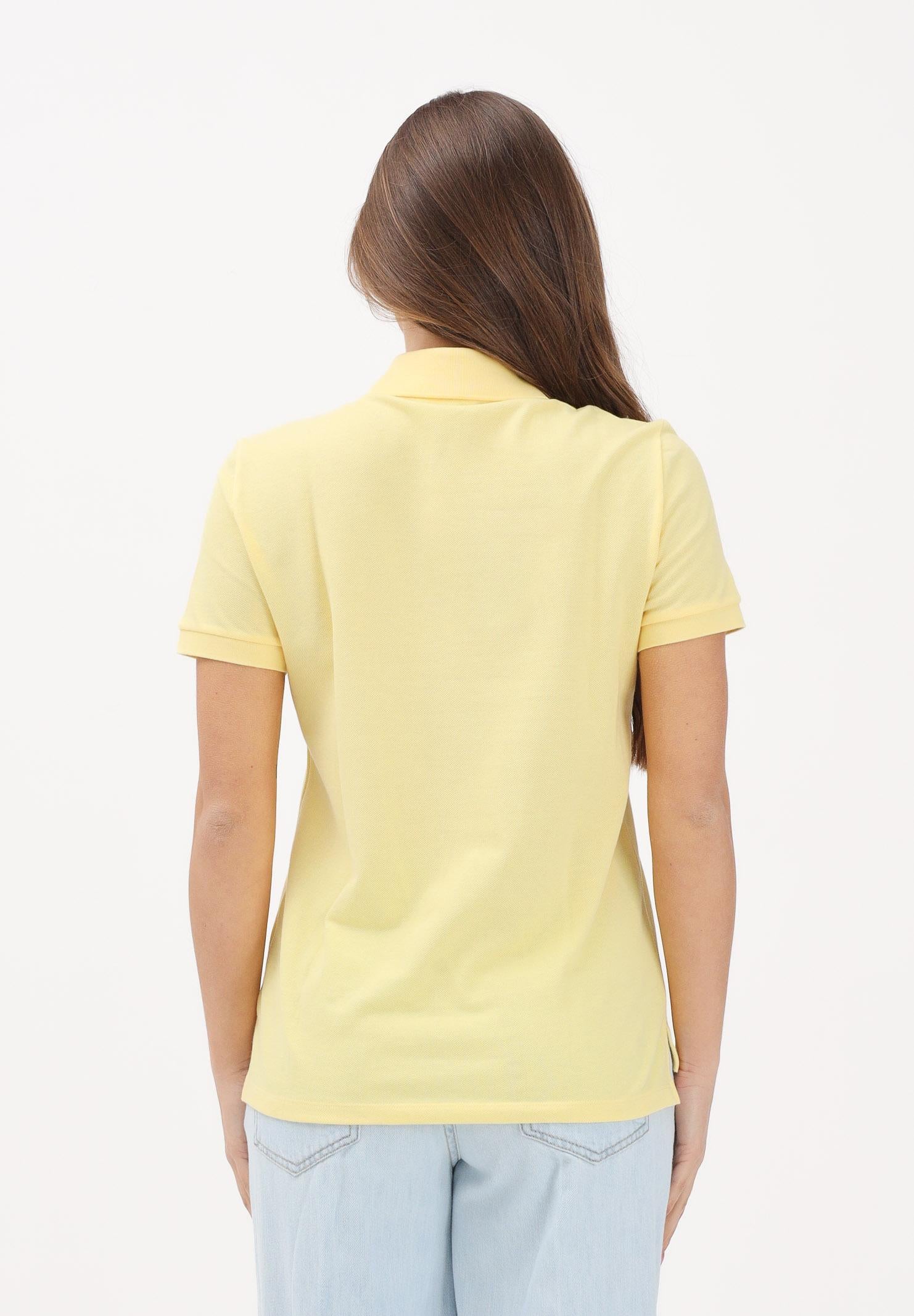 LACOSTE Polo a manica corta gialla da donna PF7839 107 LACOSTE 