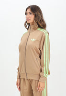 ADIDAS ORIGINALS Felpa con zip adicolor Classic Firebird Loose beige da donna JW1249 . ADIDAS ORIGINALS 