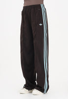 ADIDAS ORIGINALS Pantalone sportivo Firebird Loose marrone e azzurro da donna KT4627 . ADIDAS ORIGINALS 