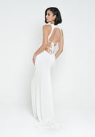 SANTAS Abito lungo BON BON bianco da donna PV25010 BIANCO SANTAS 