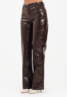 TPN Pantalone Smitherx in vinile marrone da donna SMITHERS242W5 30 TPN 