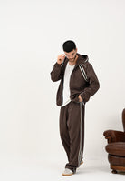 EA7 Pantalone sportivo marrone da uomo con bande logate 7M000960AF17160 U6063 EA7 